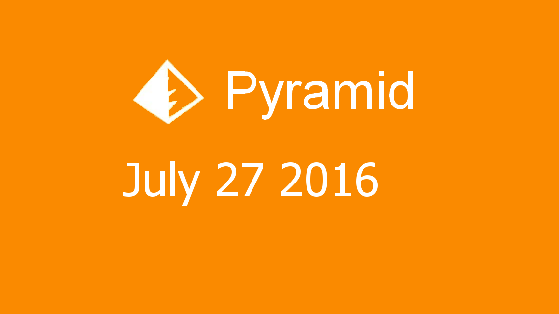 Microsoft solitaire collection - Pyramid - July 27 2016