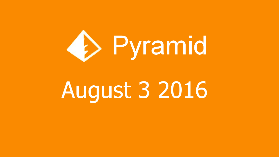 Microsoft solitaire collection - Pyramid - August 03 2016