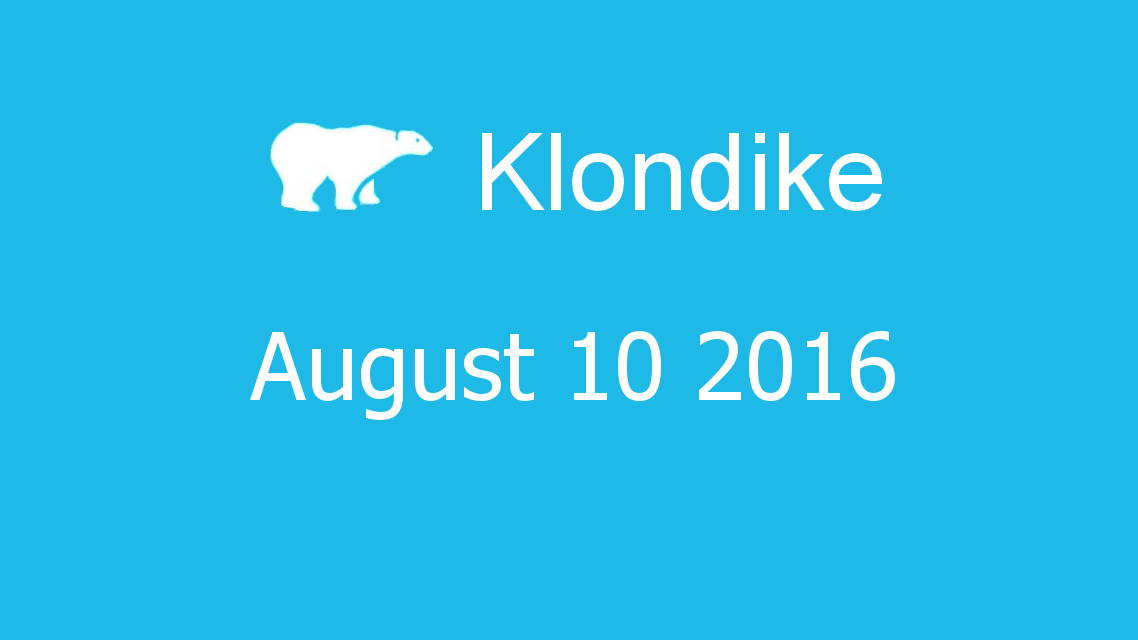 Microsoft solitaire collection - klondike - August 10 2016