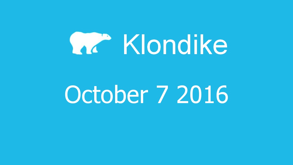 Microsoft solitaire collection - klondike - October 07 2016