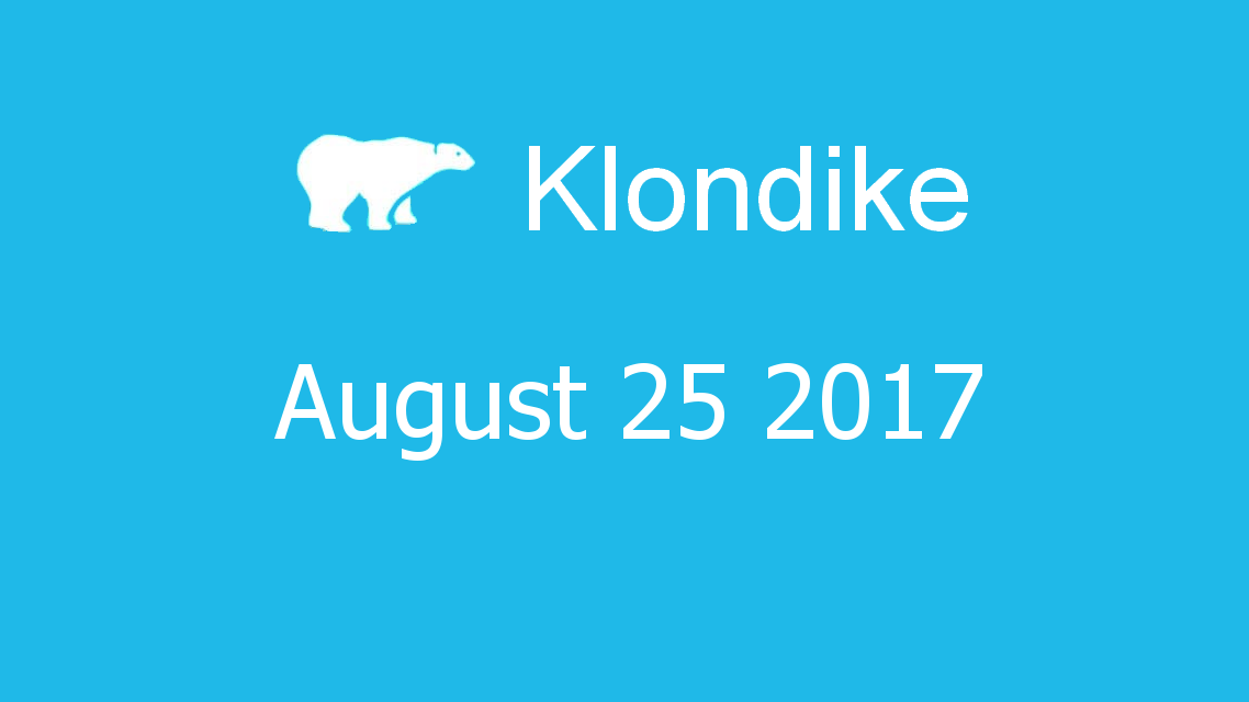 Microsoft solitaire collection - klondike - August 25 2017