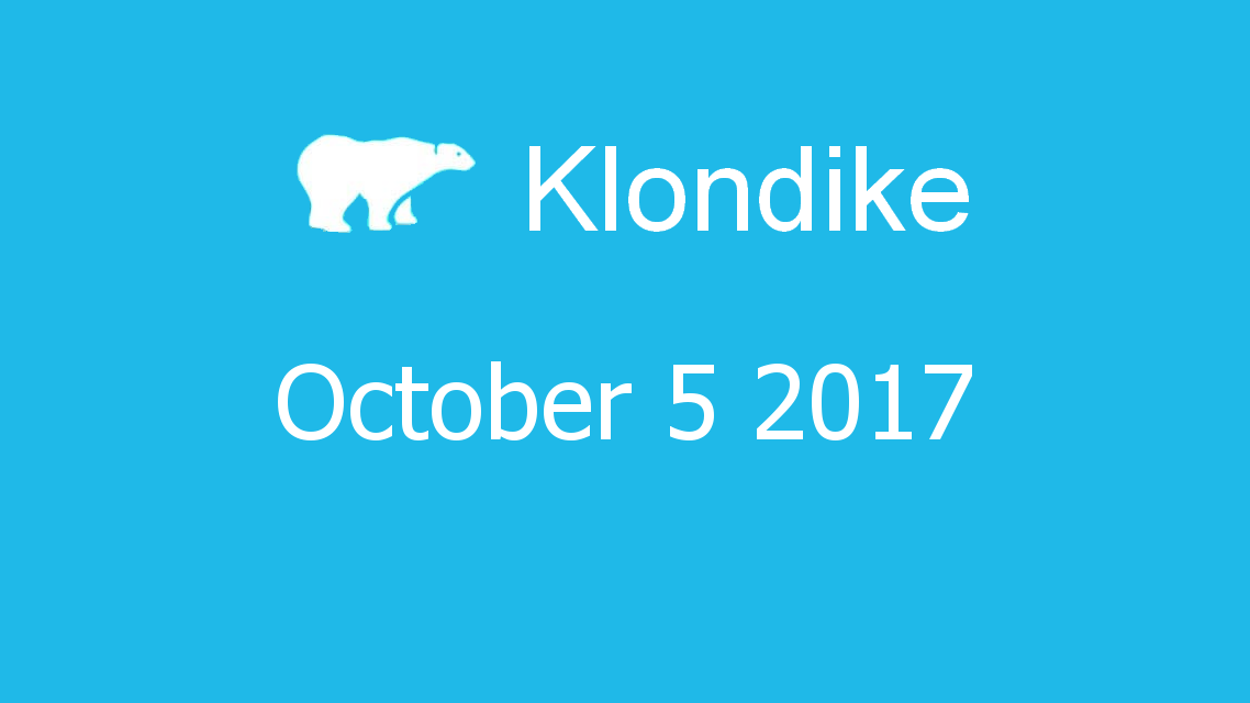 Microsoft solitaire collection - klondike - October 05 2017
