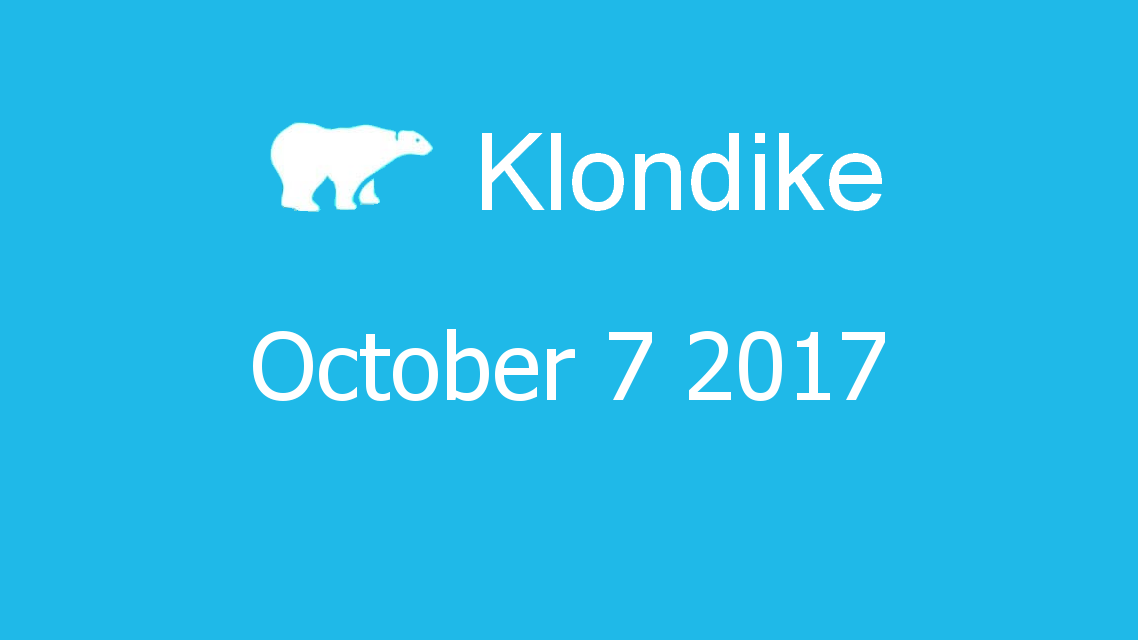 Microsoft solitaire collection - klondike - October 07 2017