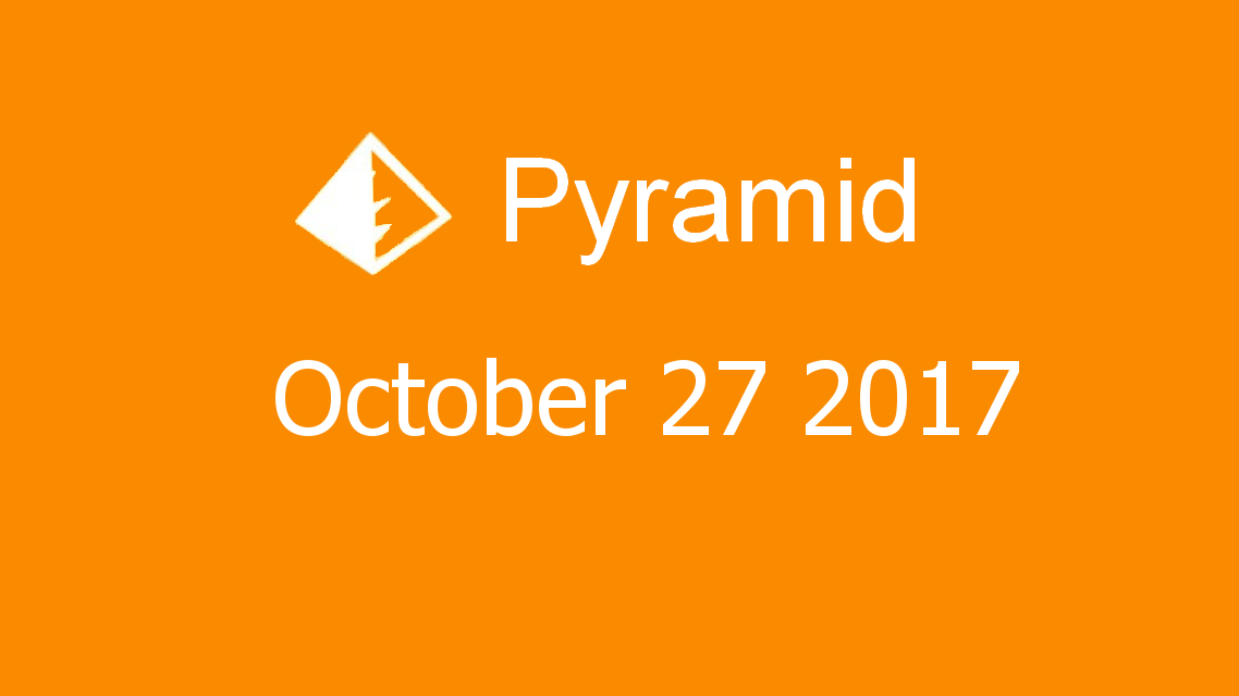 Microsoft solitaire collection - Pyramid - October 27 2017