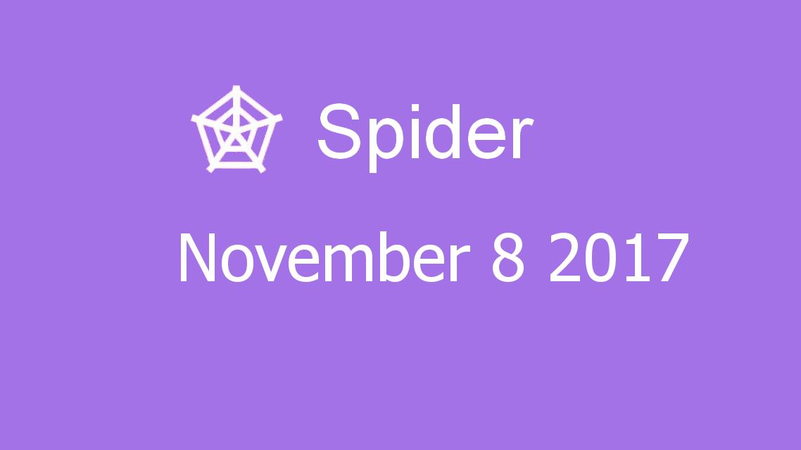 Microsoft solitaire collection - Spider - November 08 2017