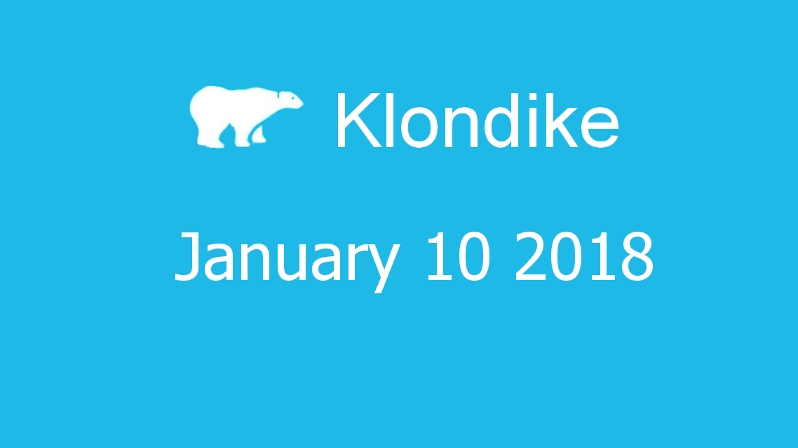Microsoft solitaire collection - klondike - January 10 2018