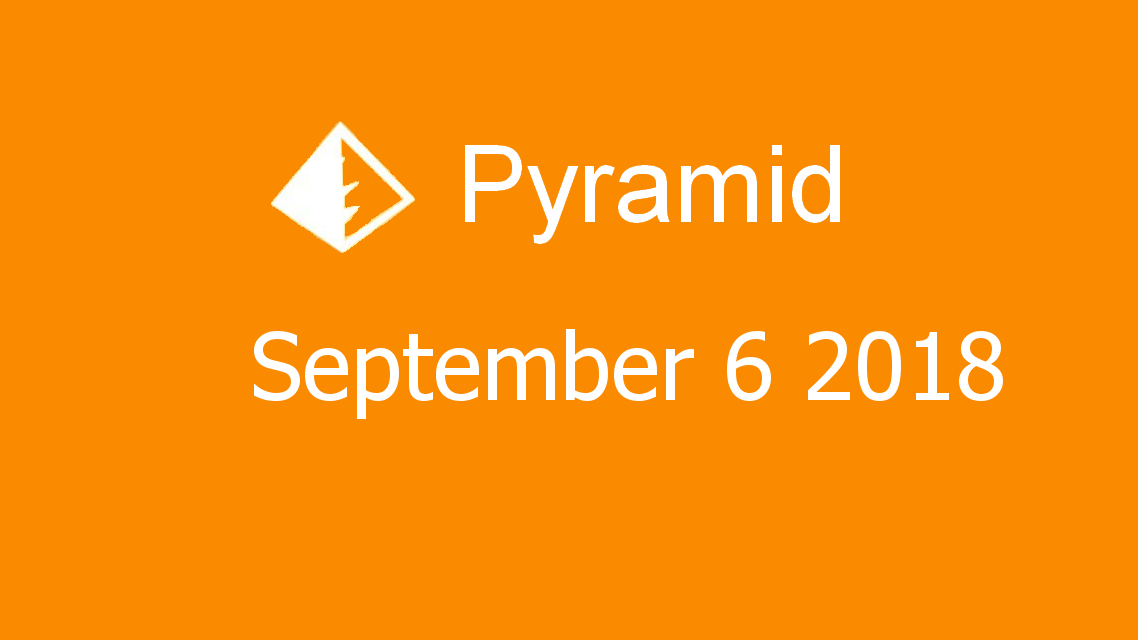 Microsoft solitaire collection - Pyramid - September 06 2018