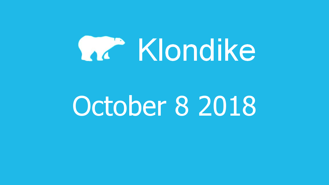 Microsoft solitaire collection - klondike - October 08 2018