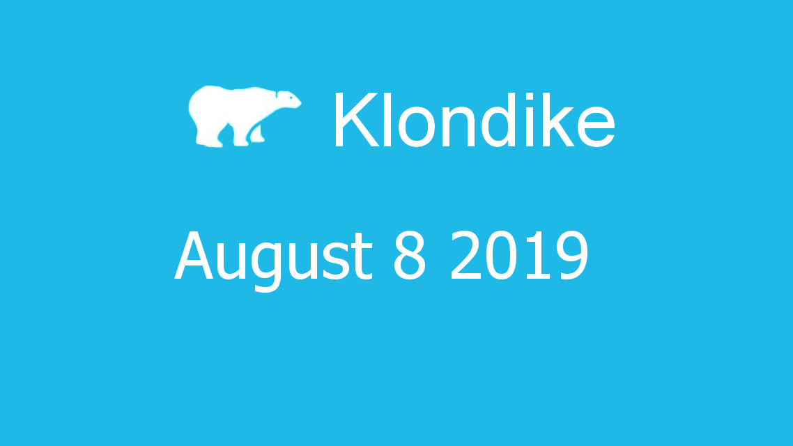 Microsoft solitaire collection - klondike - August 08 2019