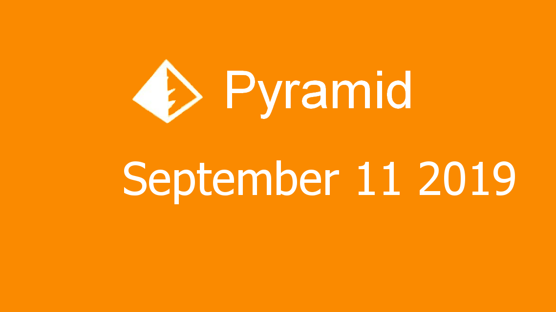 Microsoft solitaire collection - Pyramid - September 11 2019