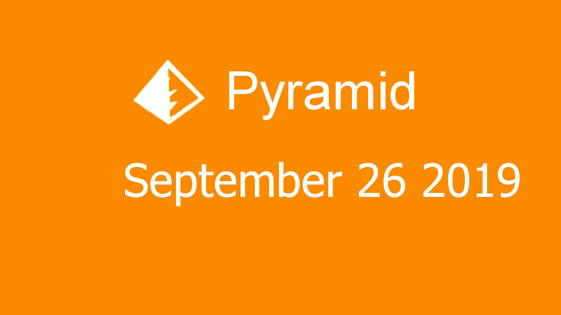 Microsoft solitaire collection - Pyramid - September 26 2019