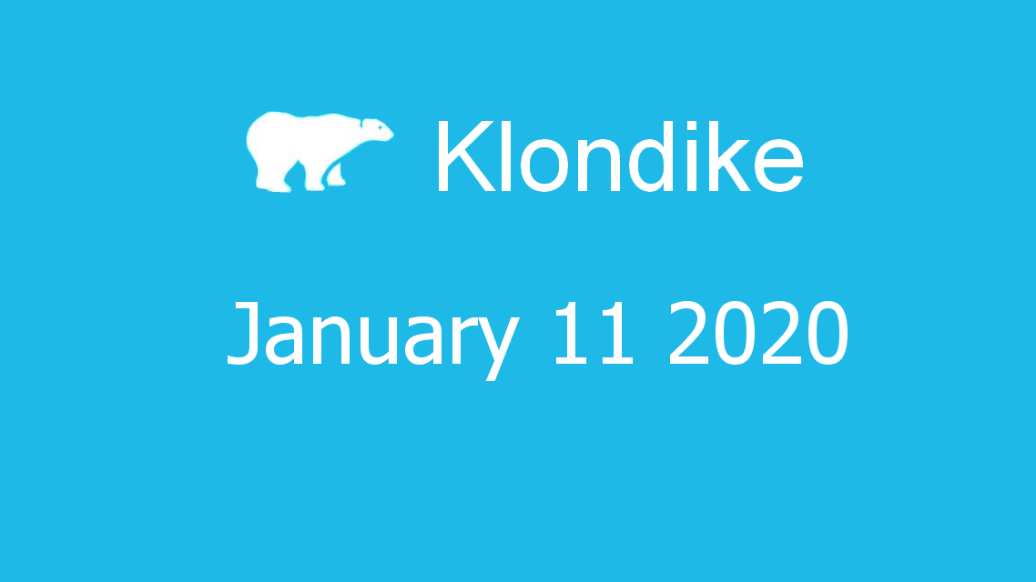 Microsoft solitaire collection - klondike - January 11 2020