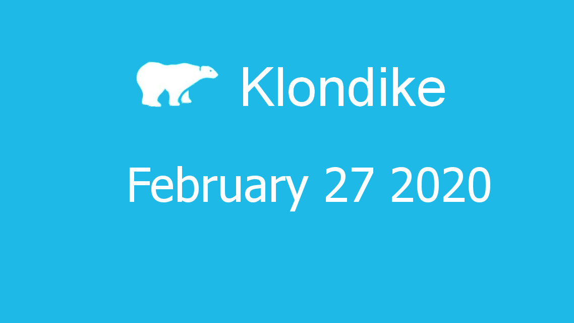 Microsoft solitaire collection - klondike - February 27 2020