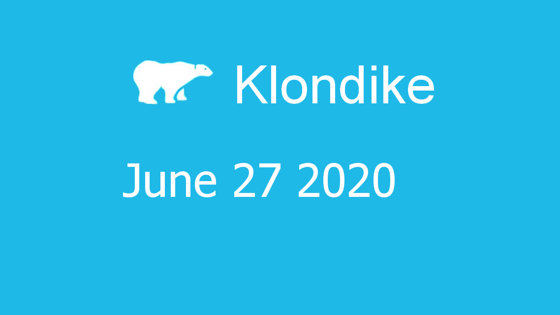 Microsoft solitaire collection - klondike - June 27 2020