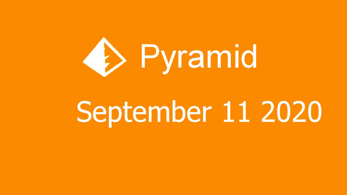 Microsoft solitaire collection - Pyramid - September 11 2020