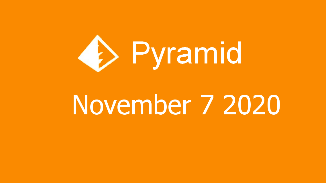Microsoft solitaire collection - Pyramid - November 07 2020