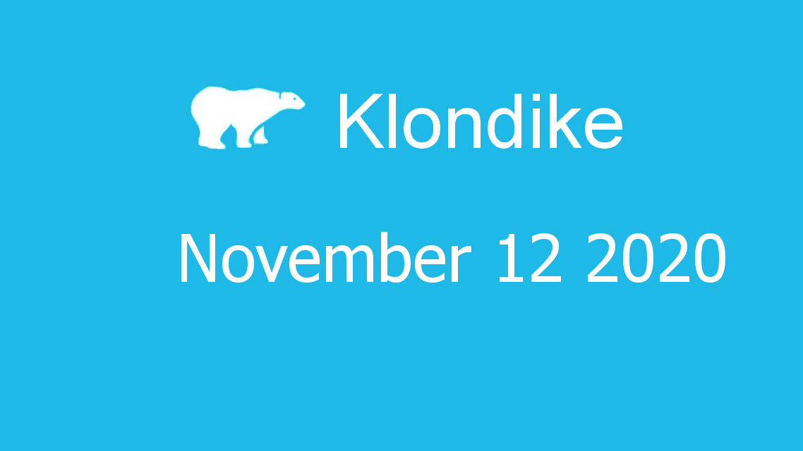 Microsoft solitaire collection - klondike - November 12 2020