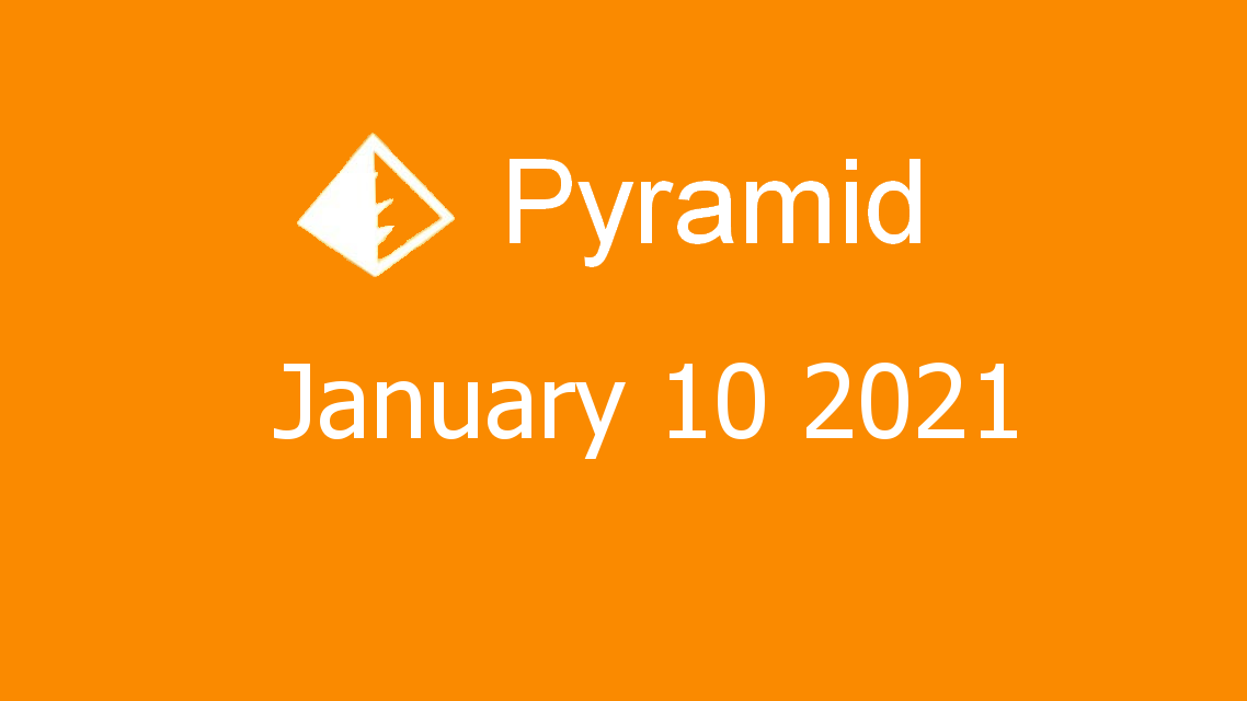 Microsoft solitaire collection - Pyramid - January 10 2021