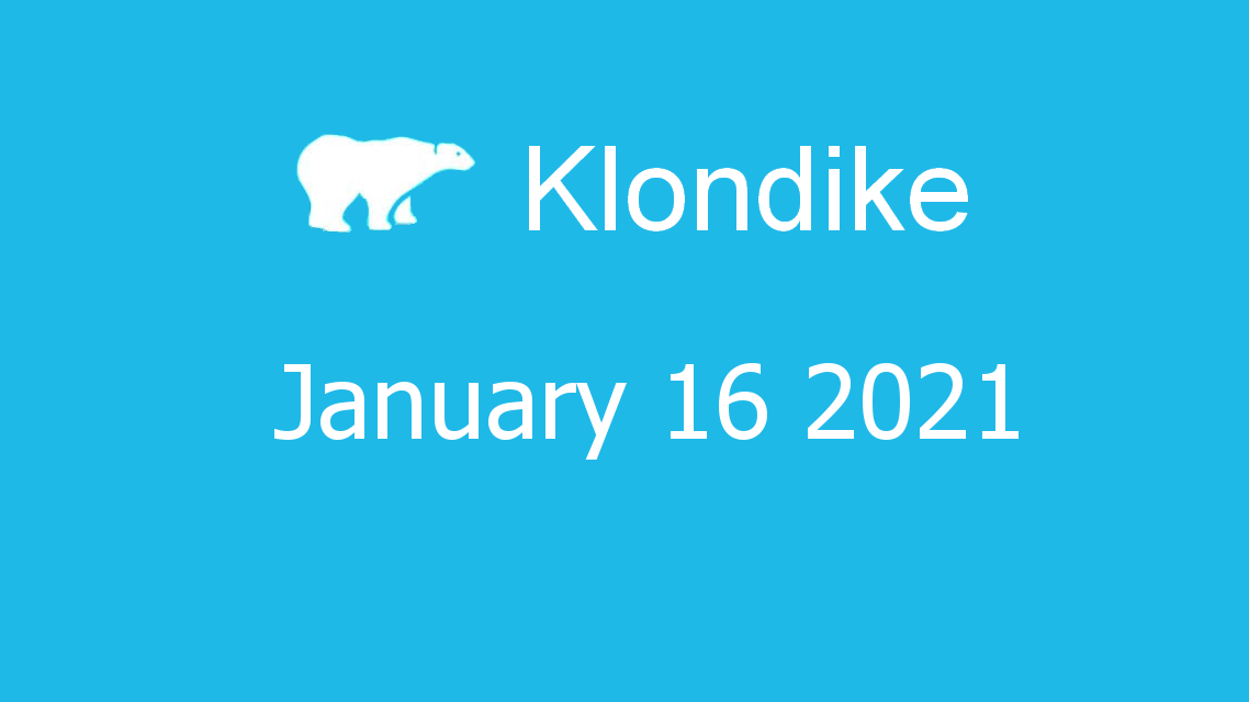 Microsoft solitaire collection - klondike - January 16 2021