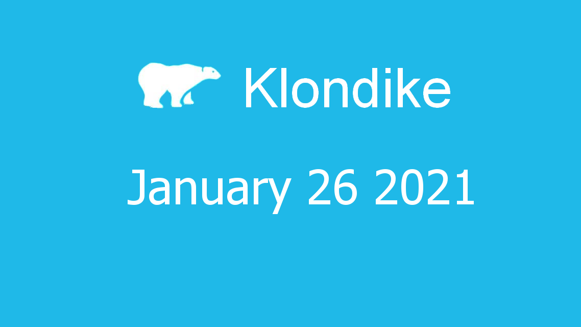 Microsoft solitaire collection - klondike - January 26 2021
