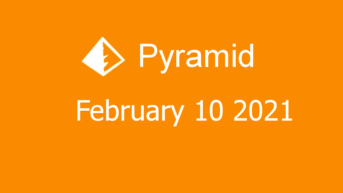 Microsoft solitaire collection - Pyramid - February 10 2021