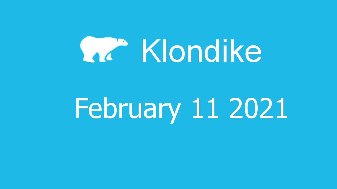 Microsoft solitaire collection - klondike - February 11 2021