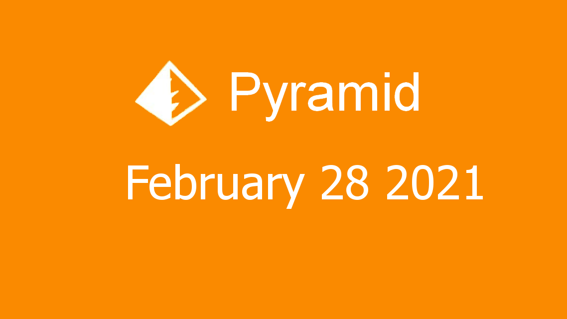 Microsoft solitaire collection - Pyramid - February 28 2021