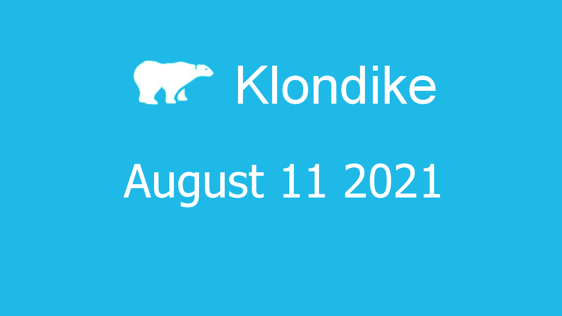 Microsoft solitaire collection - klondike - August 11 2021