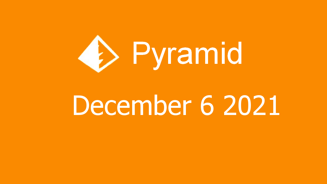 Microsoft solitaire collection - Pyramid - December 06 2021