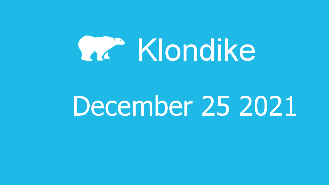 Microsoft solitaire collection - klondike - December 25 2021