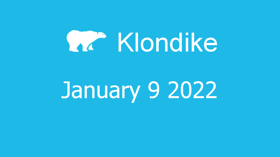 Microsoft solitaire collection - klondike - January 09 2022