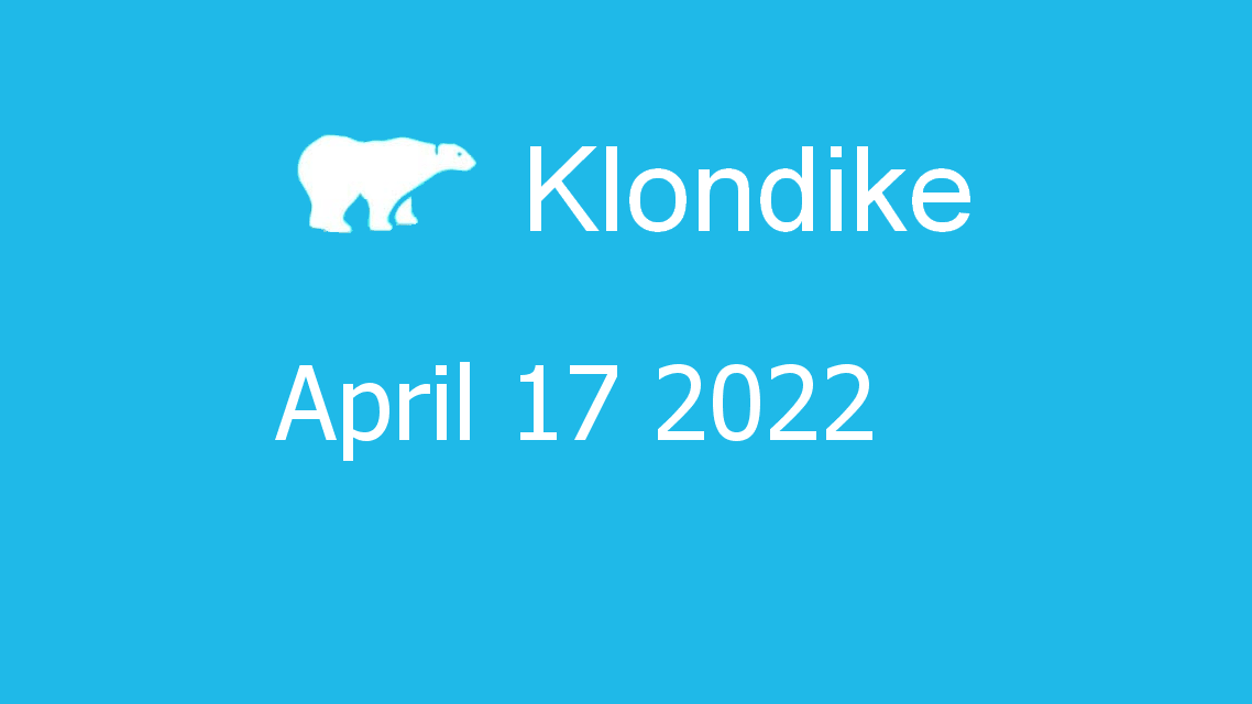Microsoft solitaire collection - klondike - April 17 2022