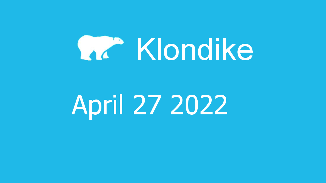 Microsoft solitaire collection - klondike - April 27 2022