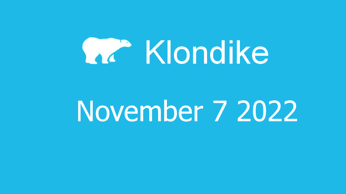 Microsoft solitaire collection - klondike - November 07 2022