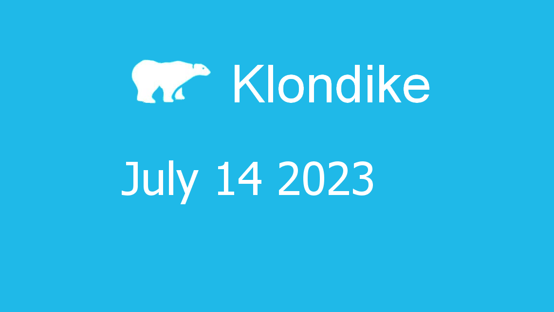 Microsoft solitaire collection - klondike - July 14 2023