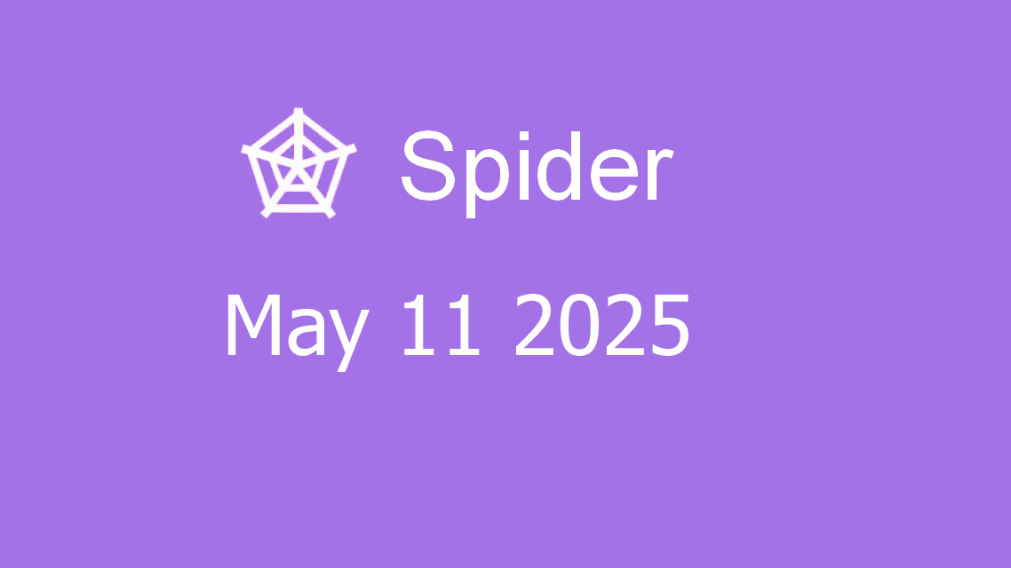 Microsoft solitaire collection - Spider - May 11 2025