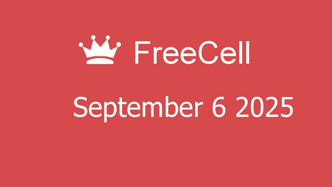 Microsoft solitaire collection - FreeCell - September 06 2025